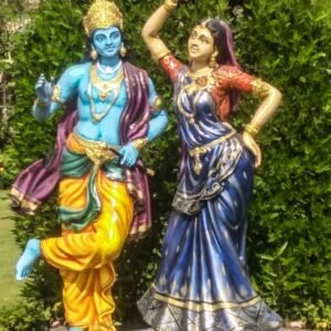 Radha-Krishna Dancing Pair Garden Statue