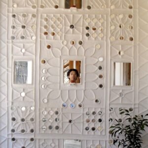 Kutch Lippan Mud & Mirror Wall Art Panel